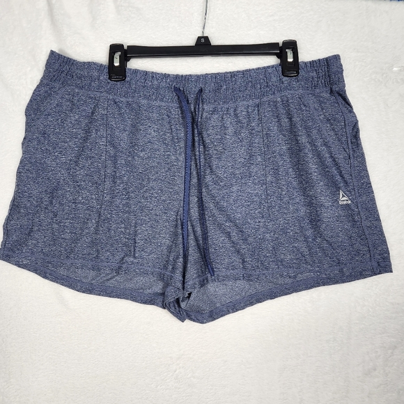Reebok Womens Blue Draw string Shorts with pockets - size 2XL - Picture 1 of 7